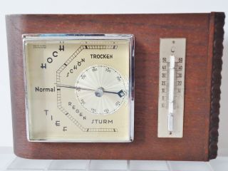 Gischard Wetterstation Nr.  1021 Barometer Thermometer Bauhaus - Stil Bild