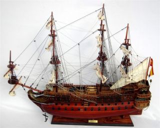 Historisches Schiffsmodell San Felipe,  Holz Modellschiff,  L 75 Cm Modell Bild