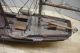 Schiffsmodell Segelschiff Standmodell Bark Antik Seemannsarbeit Maritime Dekoration Bild 4