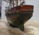 Schiffsmodell Segelschiff Standmodell Bark Antik Seemannsarbeit Maritime Dekoration Bild 6