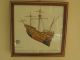 3 Bilder Kunstdrucke Gerahmt 1.  Wikingerschiff 2.  Santa Maria 1493 3.  Mayflower Maritime Dekoration Bild 3
