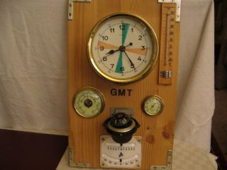 Wetterstation,  Uhr,  Barometer,  Hygrometer,  Thermometer Usw. Bild