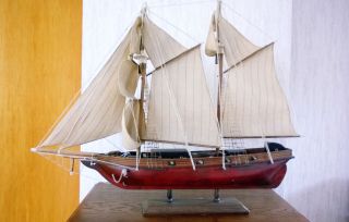 Deko - Segelschiff,  Modellschiff,  Zweimaster,  Us Harvey 1847 Bild