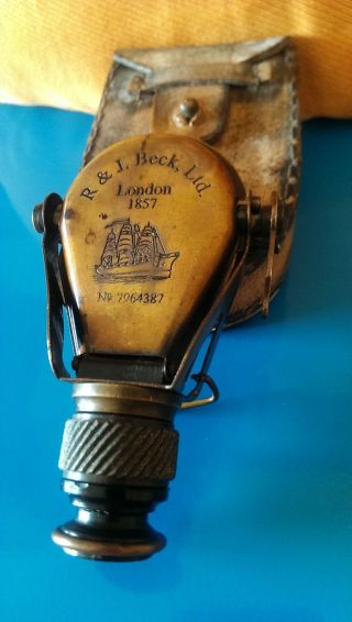 Taschenfernrohr Pocket Monucular/binacular R & J.  Beck.  Ltd.  London 1857 Bild