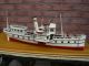 Orig.  Altes Holz - Modelschiff Schaufelraddampfer Mit Licht,  Unikat,  Handarbeit 82 Cm Maritime Dekoration Bild 4