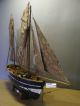 2 - Mast - Segelkutter,  Segelschiff,  Standmodell Aus Holz,  Schiffsmodell 1908 Maritime Dekoration Bild 1