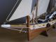 Fischerboot,  Standmodell,  Naturfarben Aus Holz,  Segelboot 61x13,  5x45,  5 Cm Maritime Dekoration Bild 7