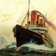 Norddeutscher Lloyd Bremen 1910 = Antikes Blechschild Top Schiff Dampfer Holland Nautika & Maritimes Bild 8