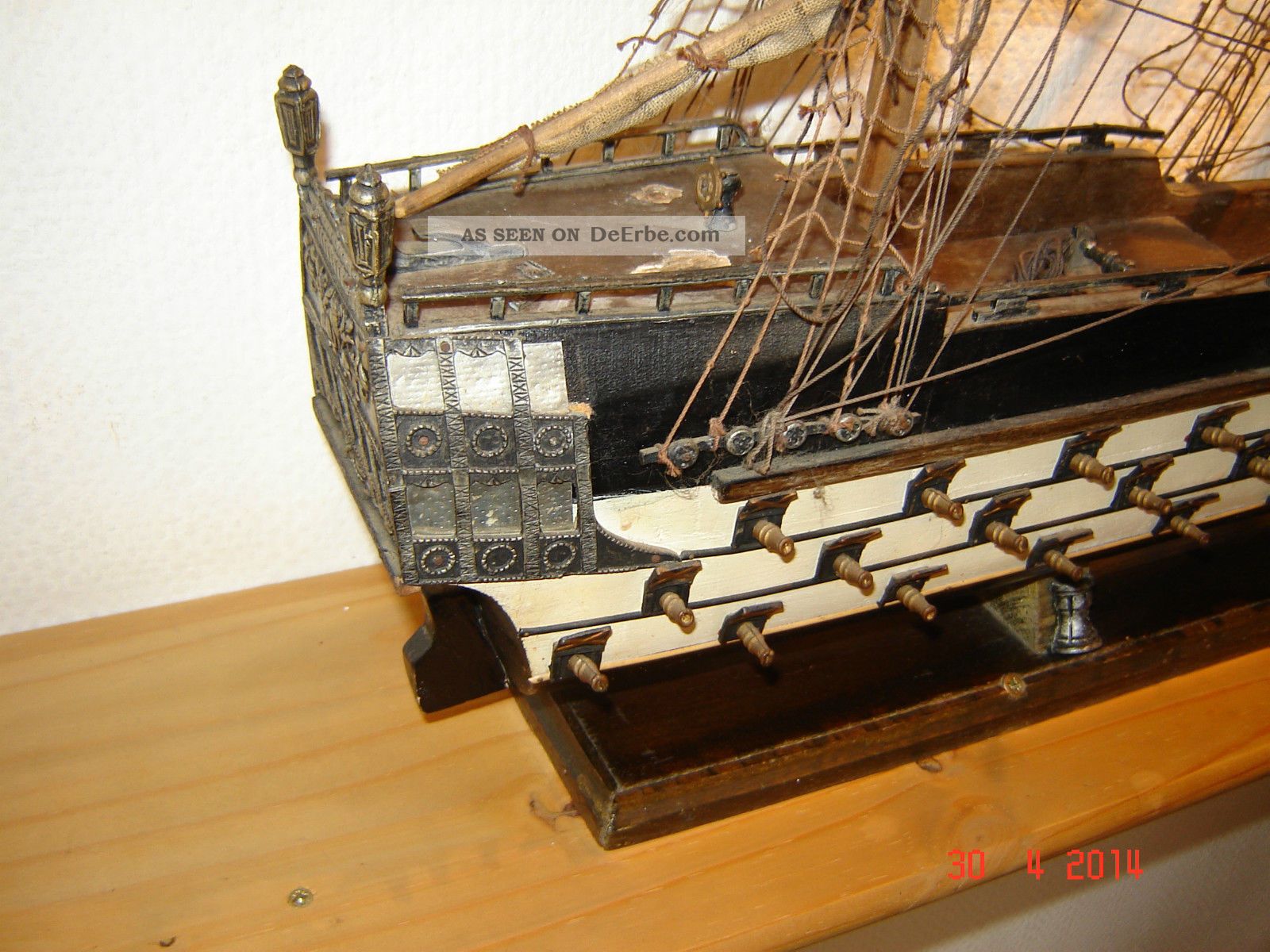 Hms Temeraire (1798), Antikes Historisches Schiffsmodell,