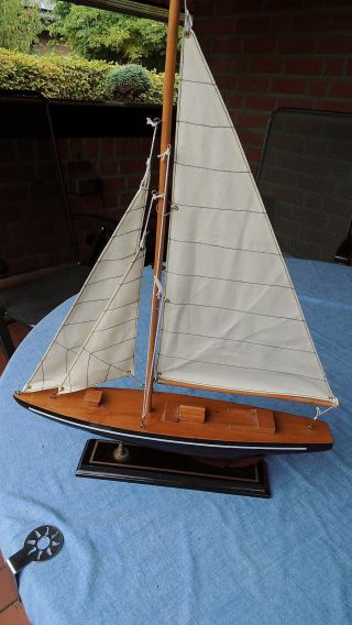 Segel - Yacht Schiffsmodell Segel - Boot Modell - Schiff Holz - Schiff Bild