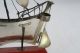 Silber Modell Segelschiff,  925 Silver Gestempelt,  Auf Holzsockel Stehend,  Um 1950 Objekte nach 1945 Bild 7