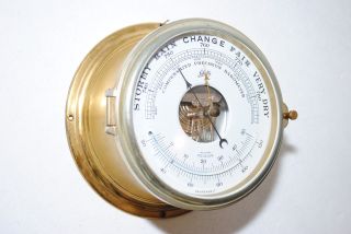 Grosses Messing Barometer Schatz Royal Mariner Serie Bild