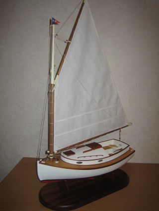 Catboat - Fischer - Und Sportboot Von Cape Cod Usa Bild