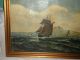 Sign.  Schiffsbild,  KapitÄnsbild,  Marinemaler,  Kaiserliche Marine,  Ölgemälde Von 1902 Nautika & Maritimes Bild 5