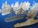 13 Alte Margarinefiguren Alte Schiffsmodell 1950er Jahre Alte Sammlung Maritime Dekoration Bild 1