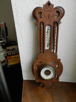 Antikes Barometer Um 1900 Bild