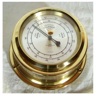 Schiffs - Barometer Wempe Compensated Barometer Passend Zur Glasenuhr Bild