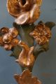 Altarvase Mit Blumen,  Geschnitzte Vase Mit Blumen,  Barocke Blumenvase Um 1800 Mobiliar vor 1900 Bild 2