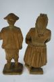 2 Alte Holz Skulpturen Holzfiguren Bauern Dachau Tracht Sig.  Josef Erhart 1900 1900-1949 Bild 4