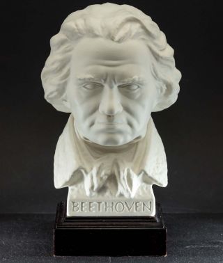 Ludwig V.  Beethoven Klavier - Büste Goebel®/bochmann Porzellan/keramik Auf Sockel Bild