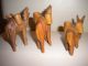 Holzfiguren - Schnitzerei - 2 Kamele Und 1 Esel Aus Holz 1950-1999 Bild 3
