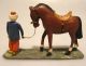 Grulich - Krippenfigur Orinetalischer Reiter Mit Pferd,  Um 1900 Krippen & Krippenfiguren Bild 1