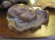 Alter Engel Putto Bronze Plastik Skulptur Relief Metallobjekt Wanddekoration 1900-1949 Bild 4