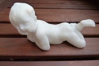 Alabaster / Marmor - Figur - Baby Mit Ball - Signiert Römhild Kochendörfer 499 Bild