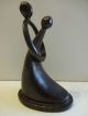 Kubistische Designer Skulptur Liebespaar Zweisamkeit Paar Bronze Patiniert Figur 1950-1999 Bild 3