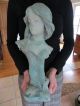 Büste Skulptur Mädchen Jugendstil Um 1910 - 47 Cm Hoch - Sehr Schön 1900-1949 Bild 4