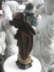 Jesus Christus 42 Cm Handbemalt Heiligenfigur Dachbodenfund Statue Figur Ab 2000 Bild 5