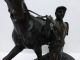 Phantastische Bronze Von Pierre Jules Mêne Vainquer Ehrenpreis Pferd Und Jockey Vor 1900 Bild 1