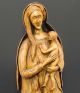 Sehr Große Und Alte Handgeschnitzte Holz - Madonna Mit Jesuskind,  62 Cm Groß Skulpturen & Kruzifixe Bild 2