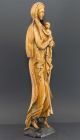 Sehr Große Und Alte Handgeschnitzte Holz - Madonna Mit Jesuskind,  62 Cm Groß Skulpturen & Kruzifixe Bild 5