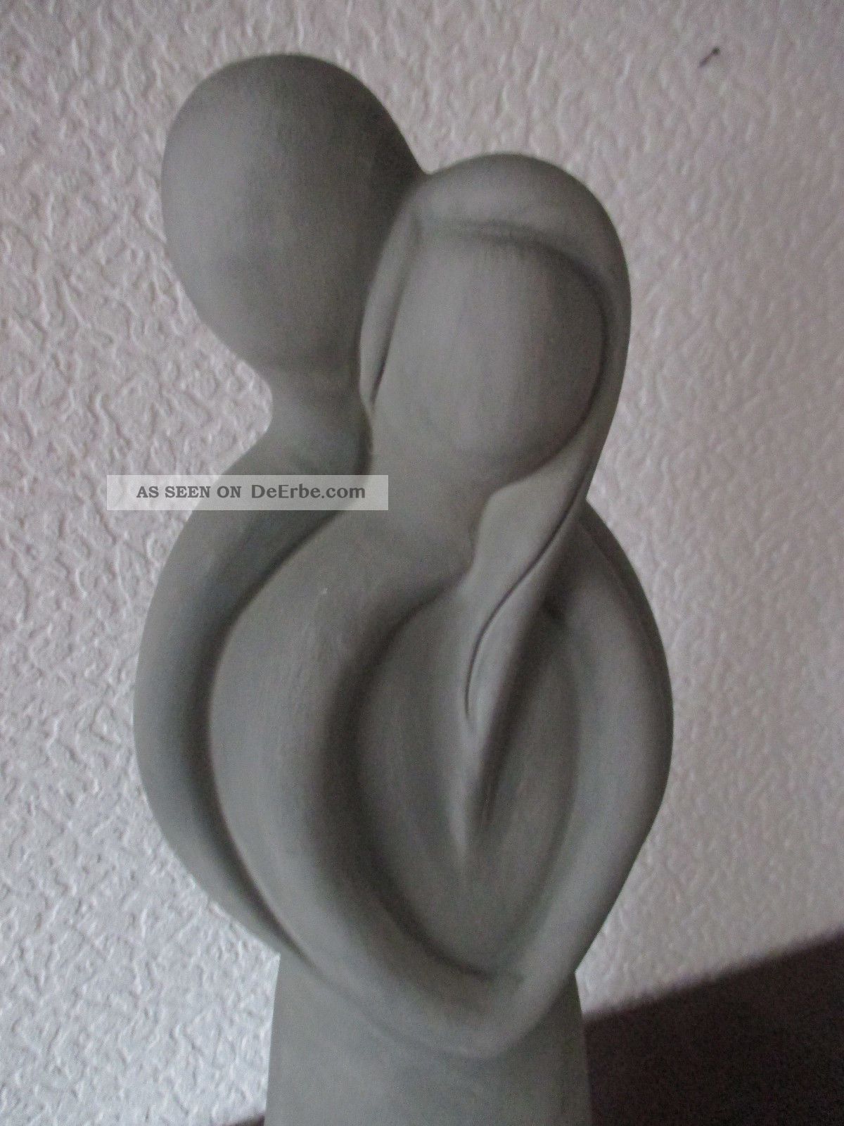 Liebespaar Skulptur Geborgenheit Große Ton Figur