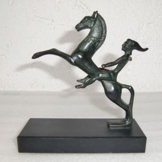 Bronzefigur,  Amazone Auf Pferd Bild