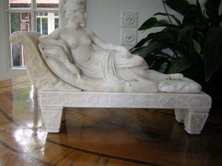 Paolina,  Schöne Alabaster Skulptur;19.  Jh.  ;marmor;figur; 