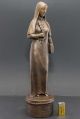 Äbtissin,  Klostergründerin Hildegard Von Bingen Mystikerin.  Bronze - Unikat 7,  6 Kg Skulpturen & Kruzifixe Bild 11