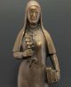 Äbtissin,  Klostergründerin Hildegard Von Bingen Mystikerin.  Bronze - Unikat 7,  6 Kg Skulpturen & Kruzifixe Bild 2