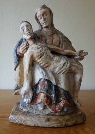 Gotische Pieta Vesperbild 16.  / 17.  J.  H. Bild