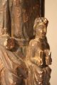 Um 1400 Sitzende Schwarze Madonna Romanische Skulptur Figur Gotik Romanik Vor 1900 Bild 9