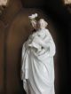 Frankreich Antike Heiligenfigur Maria Jesus French Shabby Weiß Porzellan 1900 Skulpturen & Kruzifixe Bild 9