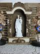 Frankreich Antike Heiligenfigur Maria Jesus French Shabby Weiß Porzellan 1900 Skulpturen & Kruzifixe Bild 11