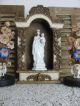Frankreich Antike Heiligenfigur Maria Jesus French Shabby Weiß Porzellan 1900 Skulpturen & Kruzifixe Bild 1