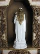 Frankreich Antike Heiligenfigur Maria Jesus French Shabby Weiß Porzellan 1900 Skulpturen & Kruzifixe Bild 5
