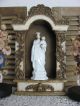 Frankreich Antike Heiligenfigur Maria Jesus French Shabby Weiß Porzellan 1900 Skulpturen & Kruzifixe Bild 6