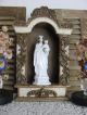 Frankreich Antike Heiligenfigur Maria Jesus French Shabby Weiß Porzellan 1900 Skulpturen & Kruzifixe Bild 8
