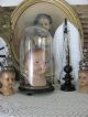 Shabby Chic Runder Glas Dom Globe De Mariage Madonna Sturz Uhr Gloche Figuren Skulpturen & Kruzifixe Bild 6