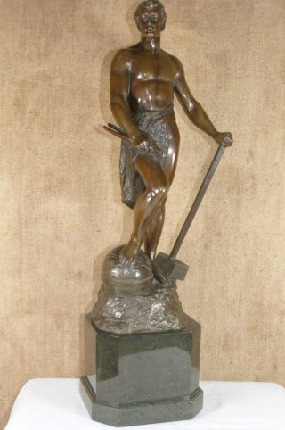Hochwertige Bronzeskulptur Von Müller - Crefeld,  Exzellenter. Bild
