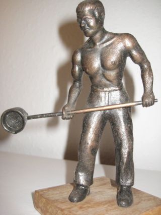 Eisenguß Figur Eisengießer 500 Gr.  Antik Bild